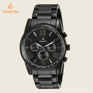 Montre bracelet en quartz noir multi-fonctions 72508